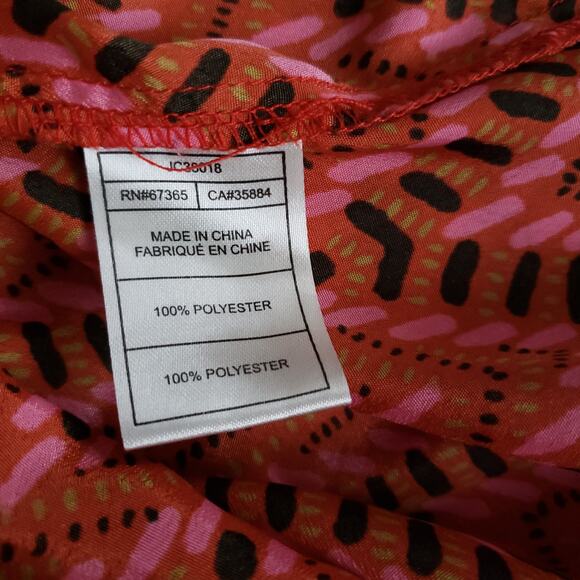 Jack by BB Dakota Aiko Dress Red Chevron Mini Sleeveless Large - Picture 11 of 11